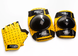 Захист для дітей Green Cycle FLASH наколінники, налокітники, рукавички, жовто-чорний
