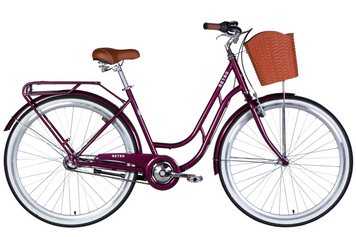 Велосипед 28" Dorozhnik RETRO PH (2026), 19", малиновий