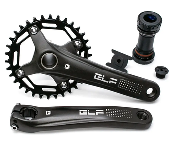 Шатуны T-Self A26Z-SS300, 34T, L175мм, в комплекте с кареткой, чёрный