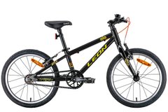 Велосипед 18" Leon GO Vbr 2022, чорний з жовтим