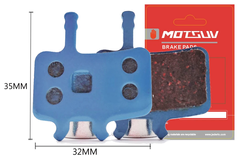 Гальмівні колодки Motsuv M-02A, блакитний