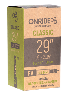 Камера ONRIDE Classic 29"x1.9-2.35" FV 48 RVC - розбірний ніпель