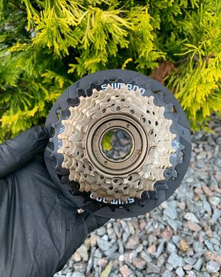 Трещотка Shimano Tourney TZ MF-TZ500-7 14-28Т с защитой, коричневый