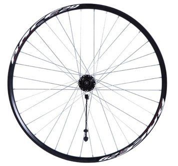 Колесо переднее 29" Disc, втулка Wangzhen 208RBQ 36H пром. подшипник, чёрный