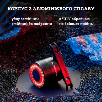 Задний фонарь RockBros Q3, чёрный