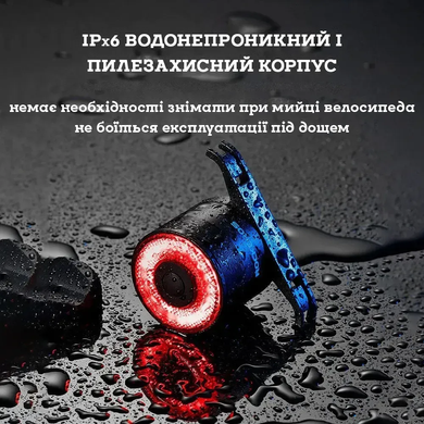 Задний фонарь RockBros Q3, чёрный