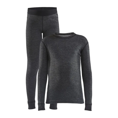 Термобелье детское Craft Core Wool Merino Set Junior, чёрный, 74/80 см