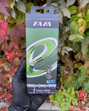 Ланцюг Taya Nove-91 DHT 126 ланок 9-швидкісний + з'єднувач, сірий