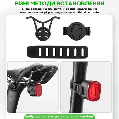Задний фонарь RockBros Q2S, чёрный