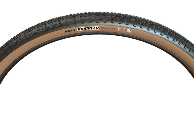 Покришка MAXXIS RAMBLER 700X40C TPI-60 Foldable EXO/TR/TANWALL, коричневий