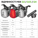 Задний фонарь RockBros Q2S, чёрный