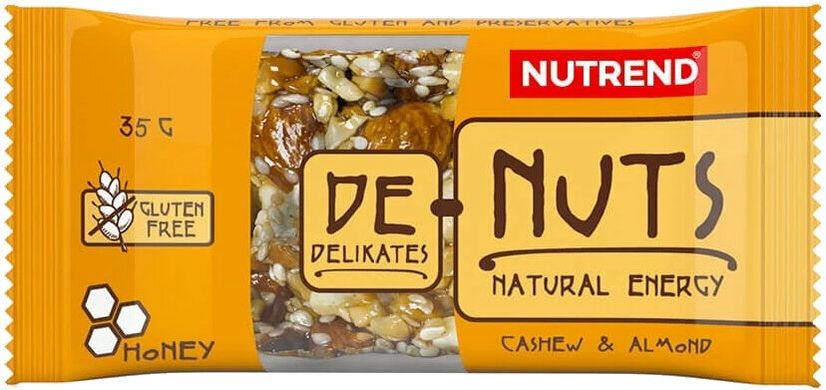 Батончик зерновой NUTREND De-Nuts (Кешью + Миндаль) 35 г