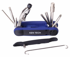Мультитул Ken Tech KL-9804C 15 функций, синий