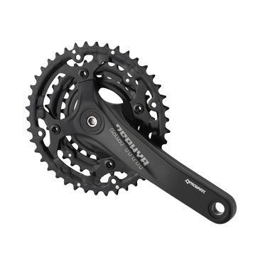 Комплект шатунов PROWHEEL ZEPHYR-601 175mm, 42/32/24T, чёрный
