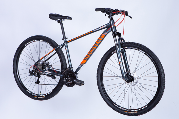 Велосипед 29" Discovery BASTION 2025, 17", сіро-помаранчевий