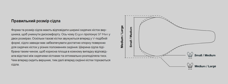 Сідло Ergon SF Men, чорний, S/M