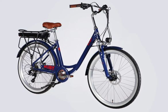 Електровелосипед 26" Dorozhnik eRUBY 36B 13А*г 500Вт (2026), 17", темно-синій