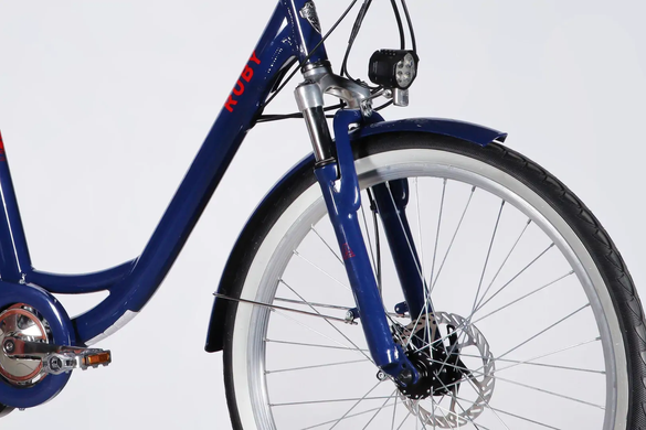 Електровелосипед 26" Dorozhnik eRUBY 36B 13А*г 500Вт (2026), 17", темно-синій