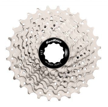 Кассета 10S 11-25T SUN RACE RS Metallic Silver, серебристый
