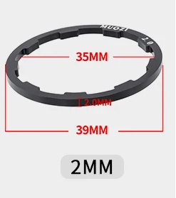 Проставка для касети MUQZI 2mm, червоний