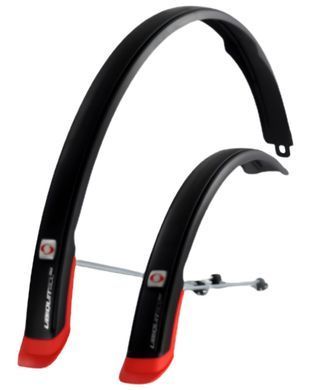 Крила Simpla Ubiquit SDL 28" 50 мм, чорний з червоним
