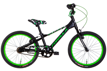 Велосипед 20" Formula SLIM 2024, чёрно-зелёный