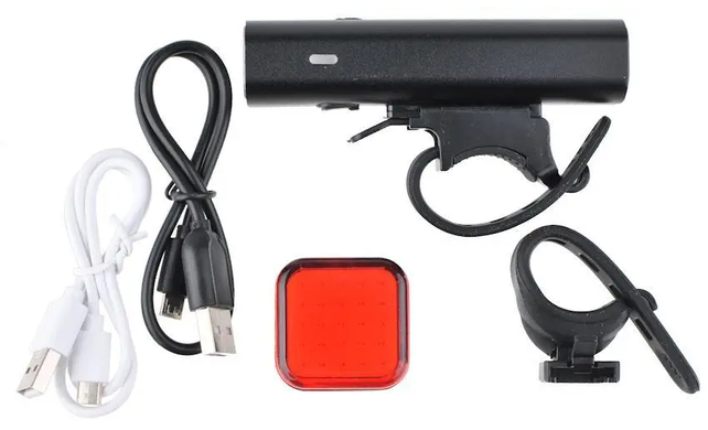 Комплект світла ProX Aero F III + Apus Cob Led 40Lm USB, чорний