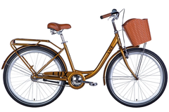 Велосипед 26" Dorozhnik LUX 2024, 17", бронзовый