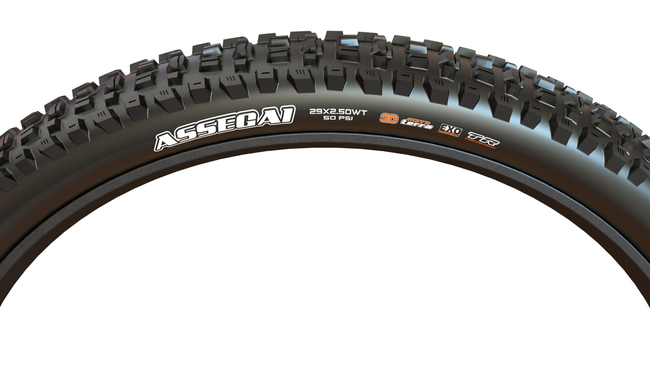 Покрышка MAXXIS ASSEGAI 27.5X2.50WT TPI-60 Foldable 3CG/EXO+/TR, чёрный