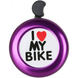 Звонок DN BL-005 I love my bike, фиолетовый