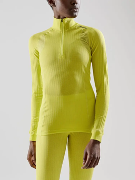Термокофта жіноча Craft Active Extreme X Zip LS Woman, жовтий, XS