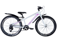 Велосипед 24" Discovery QUBE Vbr 2024, біло-рожевий