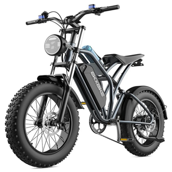 Электровелосипед 20" EKX T1 1000Вт 48В 20Ah, чорний