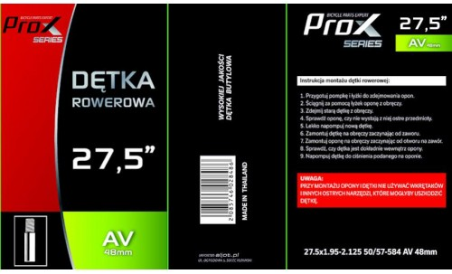 Камера Prox 27,5"х1.95-2.125 AV 48 мм