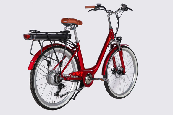 Электровелосипед 26" Dorozhnik eRUBY 48B 15А*г 500Вт (2026), 17", бордовый