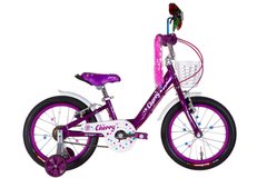 Дитячий велосипед 16" Formula CHERRY 2024, фіолетовий з білим