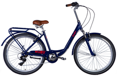 Велосипед 26" Dorozhnik RUBY 2024, 17", темно-синий