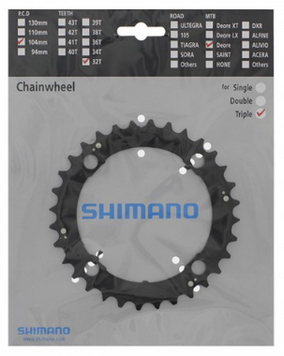 Звезда для шатунов Shimano Deore FC-M480 32T, чёрный