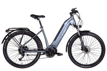 Електровелосипед 27.5" Leon OXFORD 500Вт 48В 12.8Аг 2022, 17", сірий