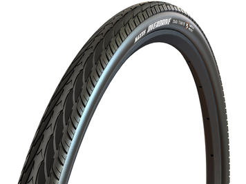 Покришка MAXXIS OVERDRIVE 28X1-5/8X 1-3/8 700X35C TPI-27 Wire MAXXPROTECT, чорний