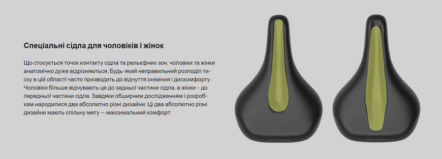Сідло Ergon SC Core Prime Men, чорний, S/M