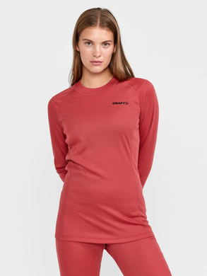 Термобілизна жіноча Craft Core Warm Baselayer Set Woman, червоний, XS