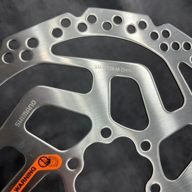 Ротор Shimano SM-RT26-M 180мм 6 болтів, сріблястий
