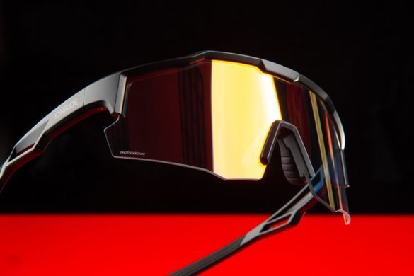 Окуляри ONRIDE CL Trend з лінзою Photochromic Revo Red кат 1-3 (78-16%), оправа TR90 чорна