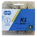 Ланцюг KMC К1 BMX/FIX Silver/Black 1/2 X 1/8 110 ланок з замком в боксі, чорний з сірим
