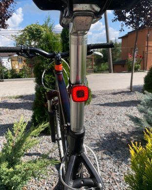 Лампа задняя ProX Vela 30Lm, 300mAh, USB-C Memory Mode, чёрный