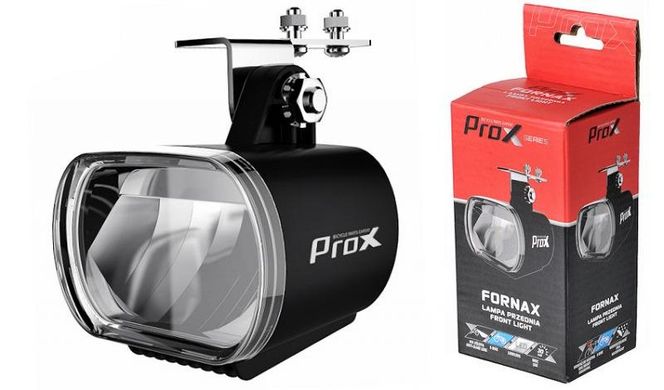 Фара передняя ProX Fornax Led 30Lux, E-BIKE DC6-48V, чёрный