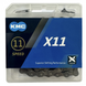 Ланцюг KMC X11 Gray 1/2 X 11/128 118 ланок з замком в боксі