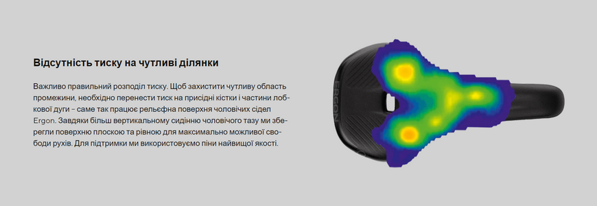 Сідло Ergon SM Comp Men, чорний, S/M