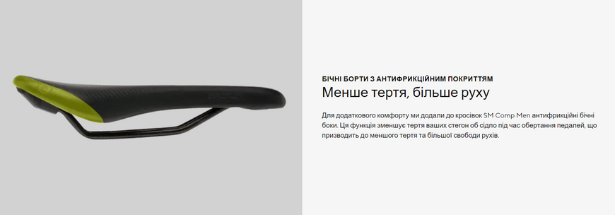Сідло Ergon SM Comp Men, чорний, S/M